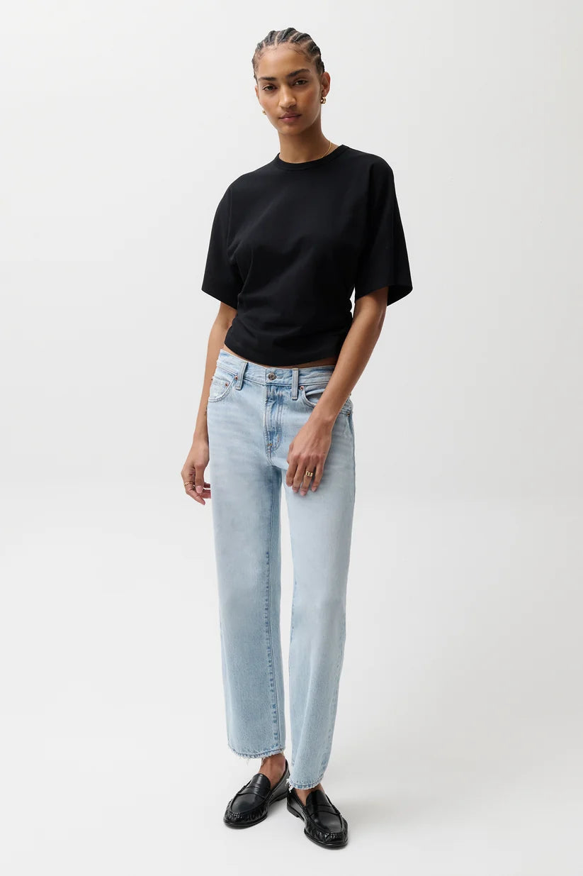 Pistola Lexi Mid Rise Bowed Straight Leg Dolce Vita