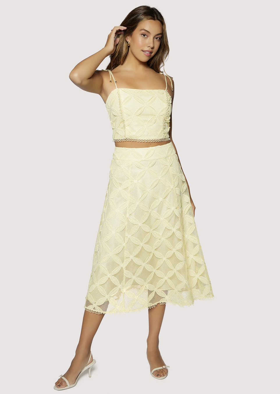 Lost + Wander Maldives Bloom Midi Skirt