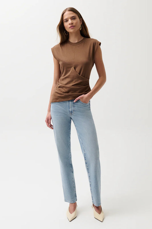 Pistola Aleks Mid Rise Straight Leg Jean