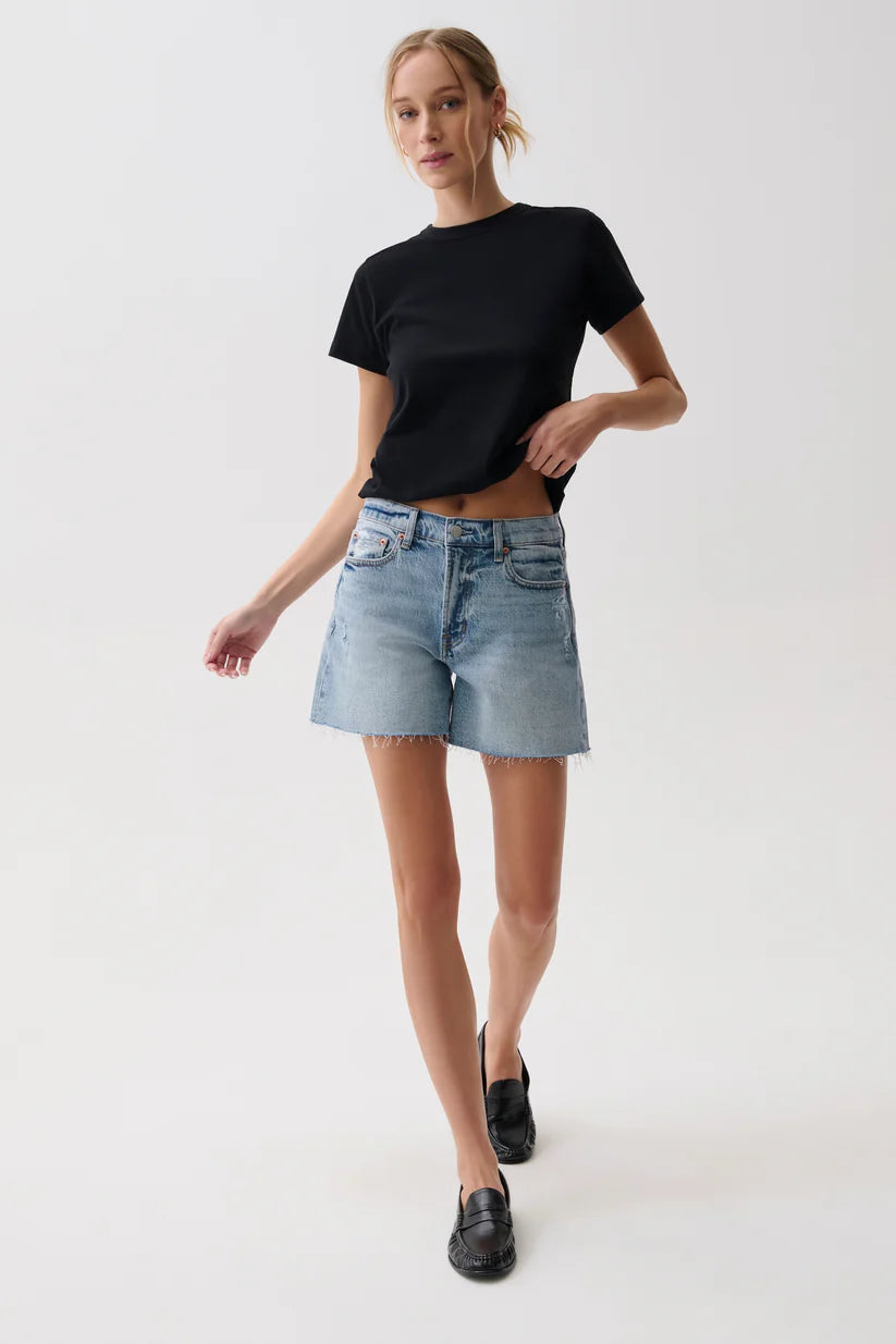 Pistola Kennedy Relaxed Mid Rise Cut Off Short Normandy