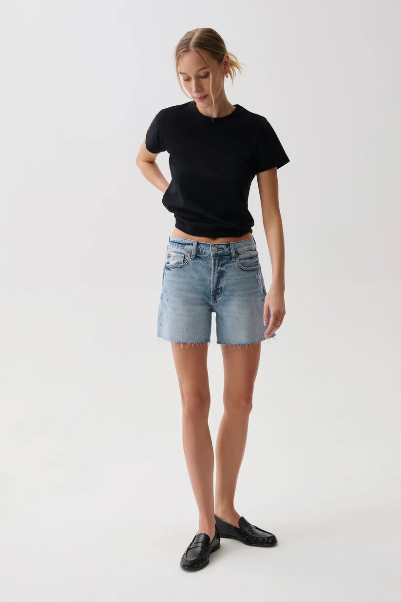 Pistola Kennedy Relaxed Mid Rise Cut Off Short Normandy