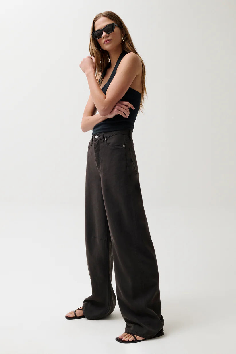 Pistola Sydney High Rise Linen Bowed Wide Leg