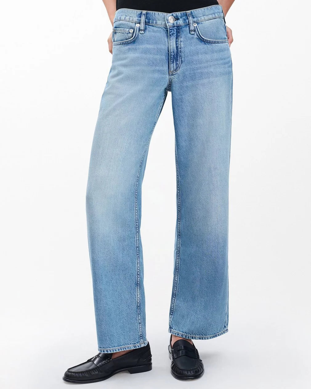 Rag & Bone Cam Ankle Relaxed Straight Jean