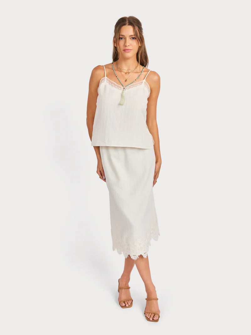 Sadie & Sage Fawn Lace Midi Skirt