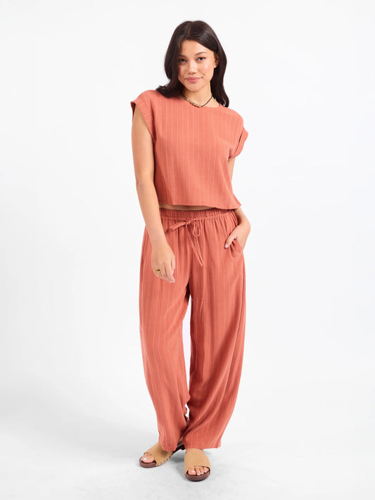 Sadie & Sage Sugarloaf Stripe Linen Pants