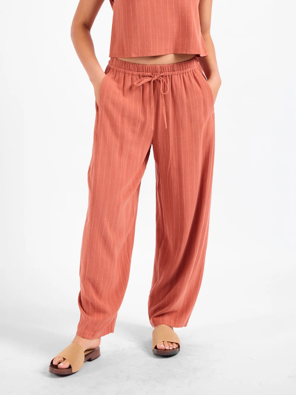 Sadie & Sage Sugarloaf Stripe Linen Pants