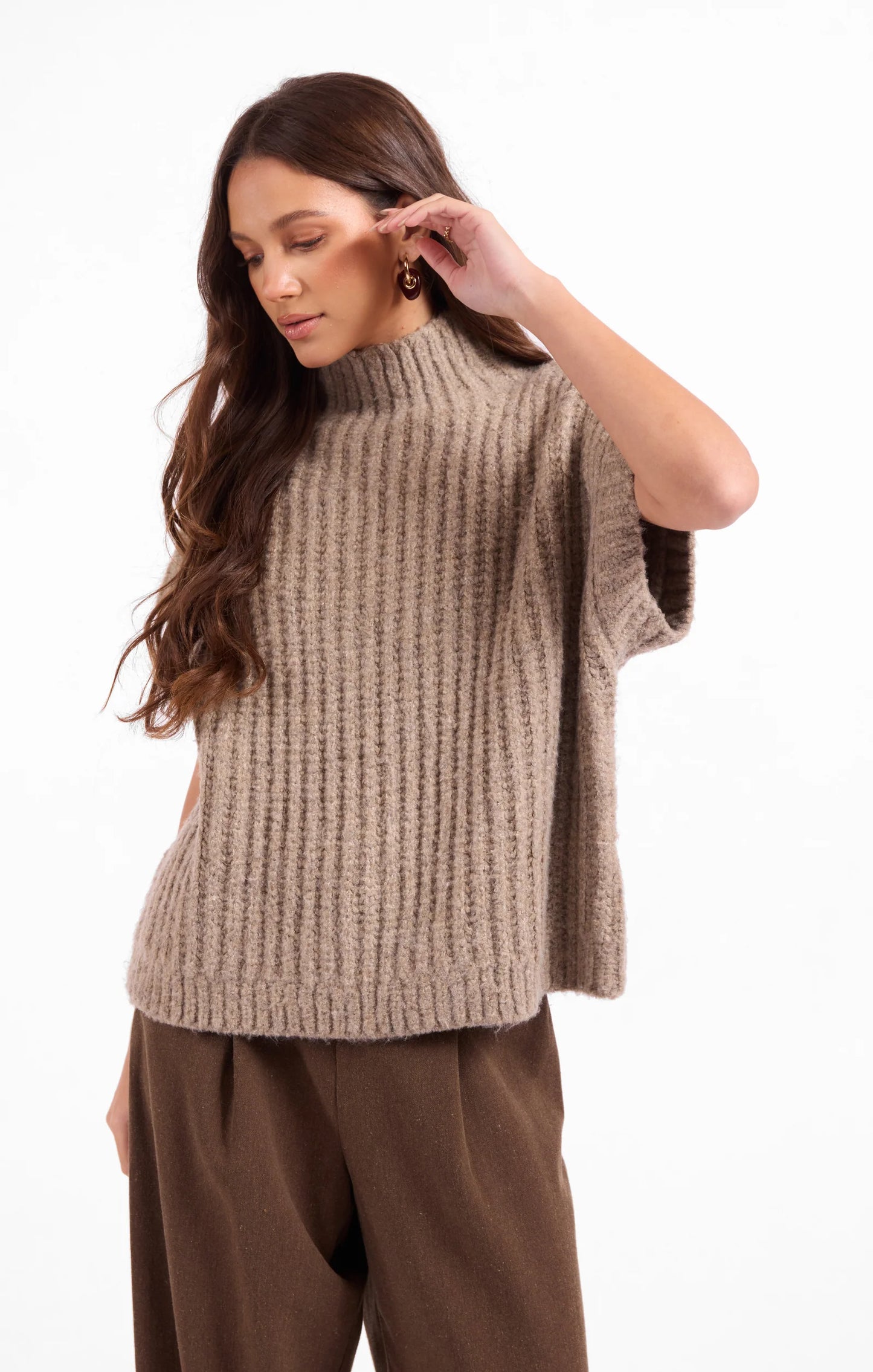 Sage The Label Granger Turtleneck Sweater Vest