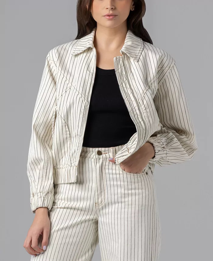 Blank NYC Sail Away Striped Jacket