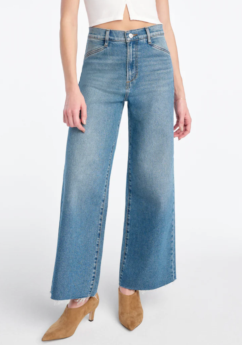 Favorite Daughter The Mischa Shortie Super High Rise Wide Leg Pant
