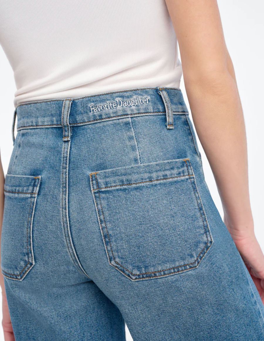 Favorite Daughter The Mischa Shortie Super High Rise Wide Leg Pant