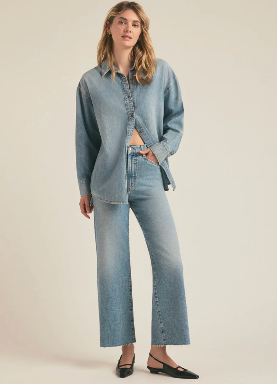Favorite Daughter The Mischa Shortie Wide Leg Pant