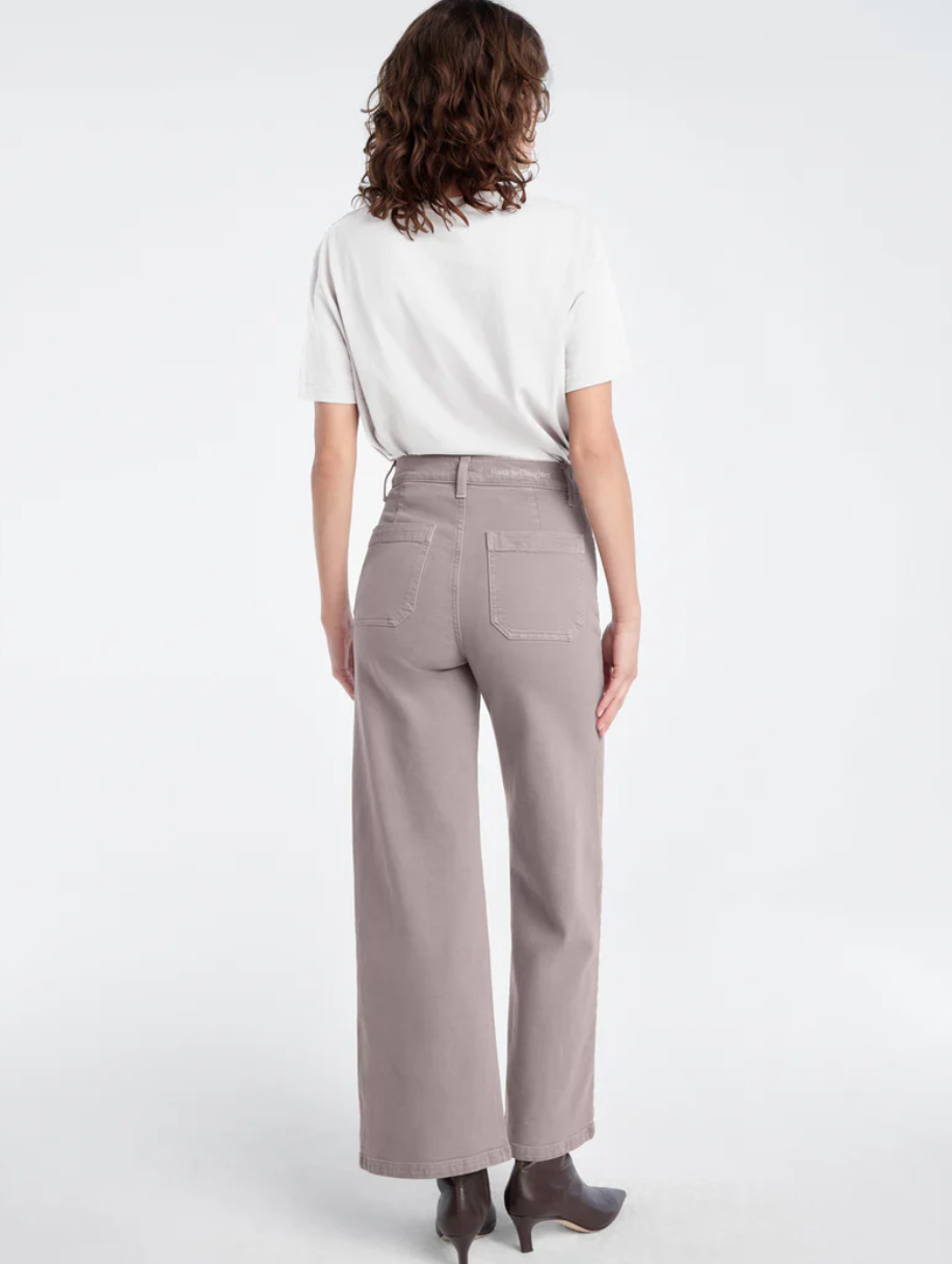 Favorite Daughter The Mischa Super High Rise Wideleg Ankle Pant