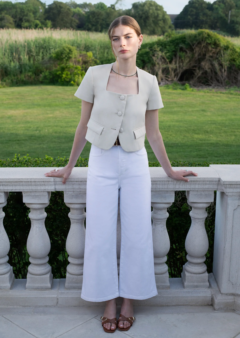 Favorite Daughter The Masha Super High Rise Wide Leg Crop