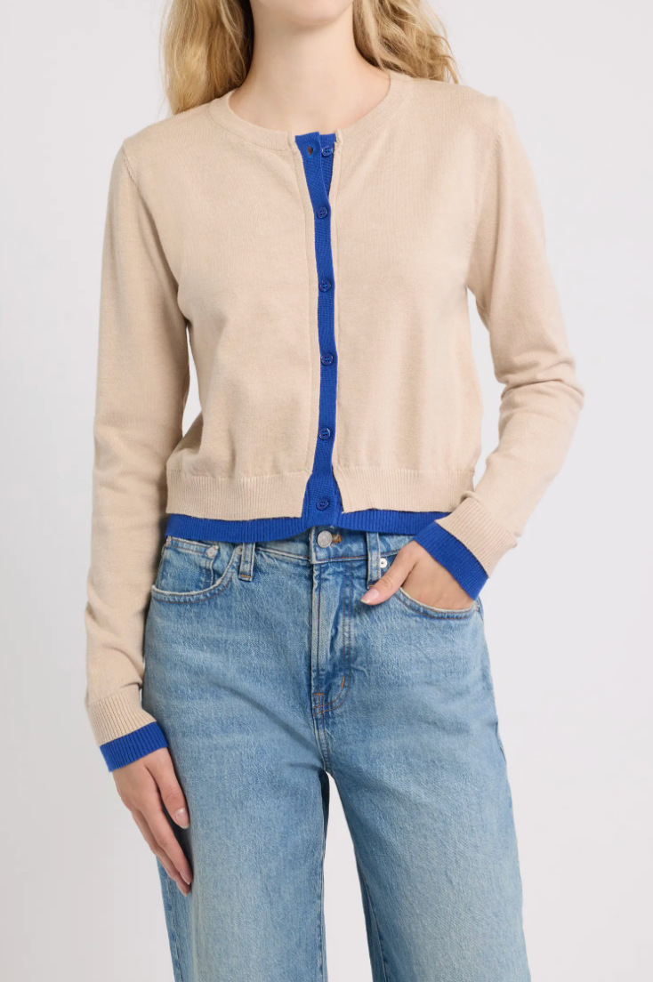 Deluc Zeppelin Two Tone Cardigan