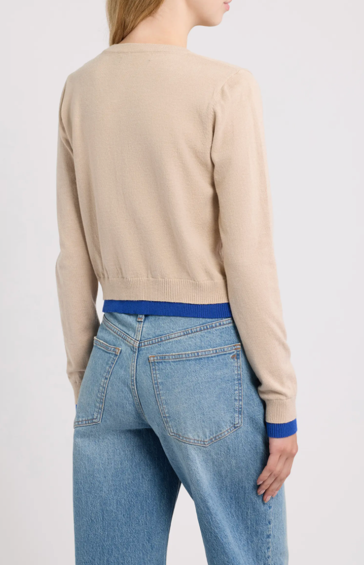 Deluc Zeppelin Two Tone Cardigan