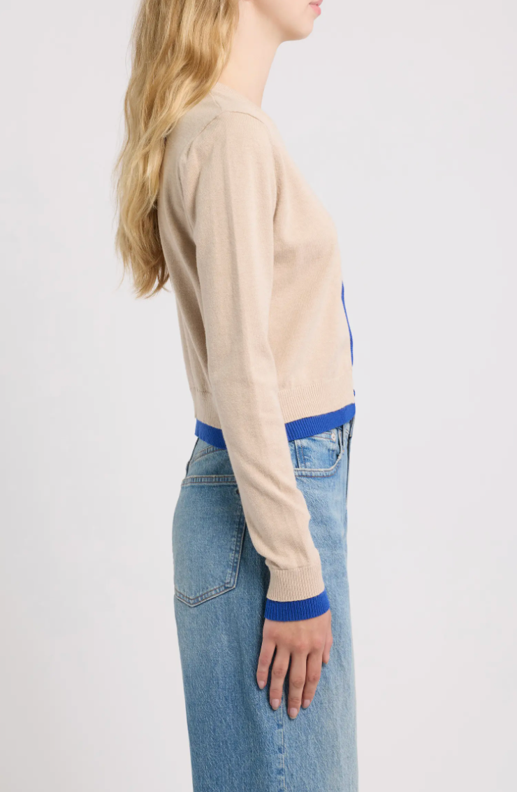 Deluc Zeppelin Two Tone Cardigan