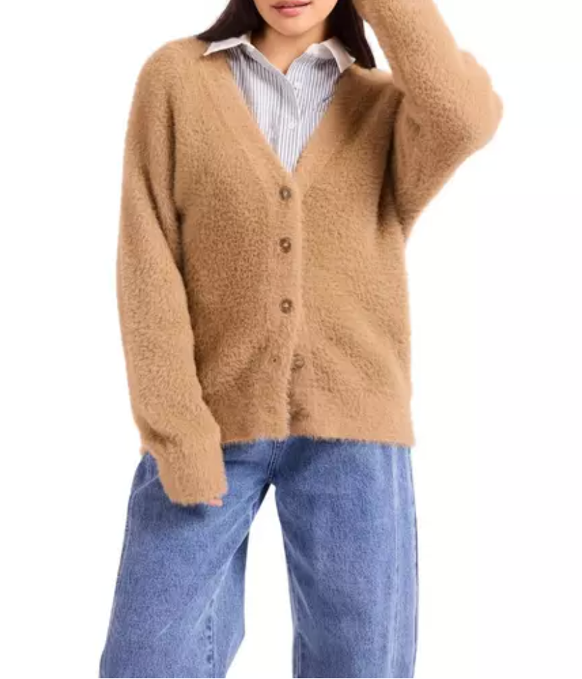 Sage The Label Hallie Fuzzy Cardigan