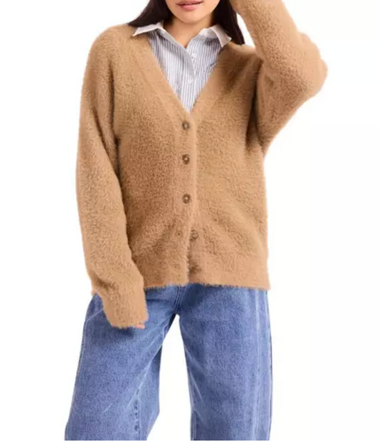 Sage The Label Hallie Fuzzy Cardigan