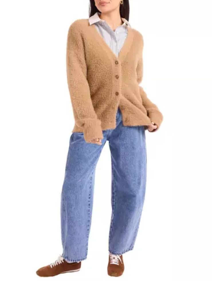 Sage The Label Hallie Fuzzy Cardigan