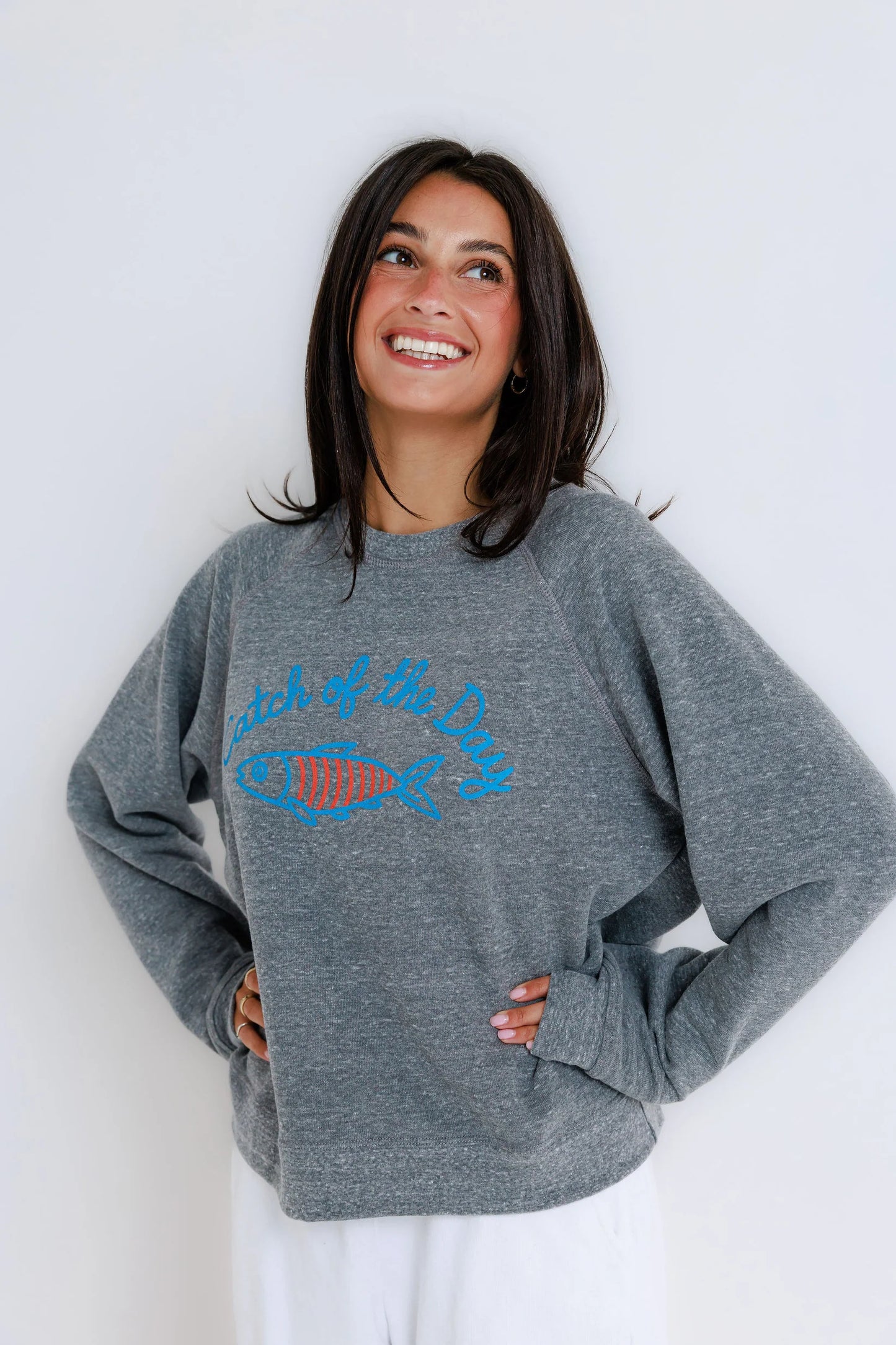 Sunny Somewhere Catch of the Day - Raglan Crew