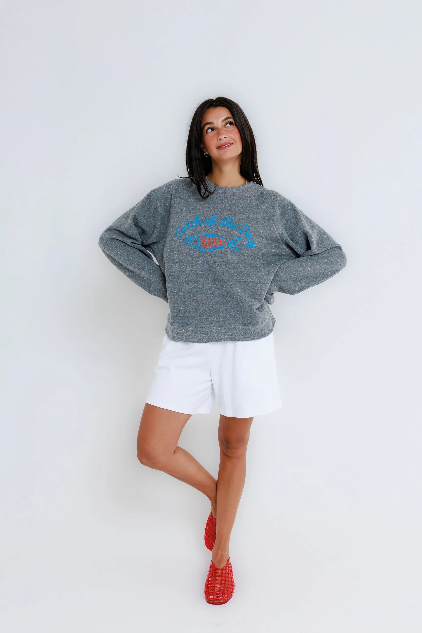 Sunny Somewhere Catch of the Day - Raglan Crew