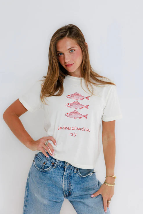 Sunny Somewhere Sardines of Sardinia - Everyday Tee