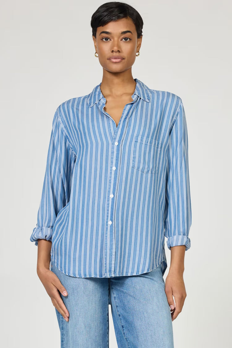 Dear John Galina Striped Button Down