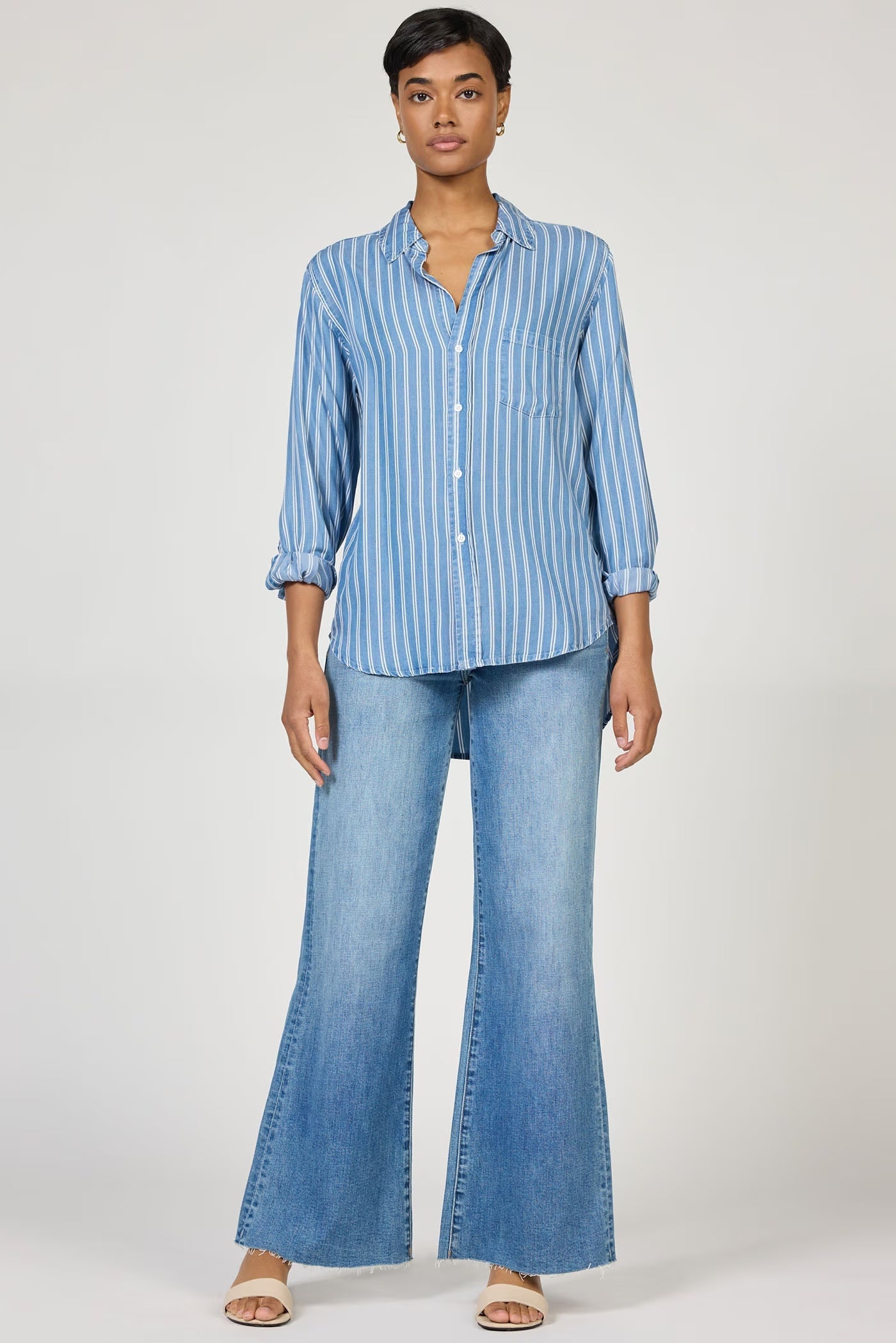 Dear John Galina Striped Button Down
