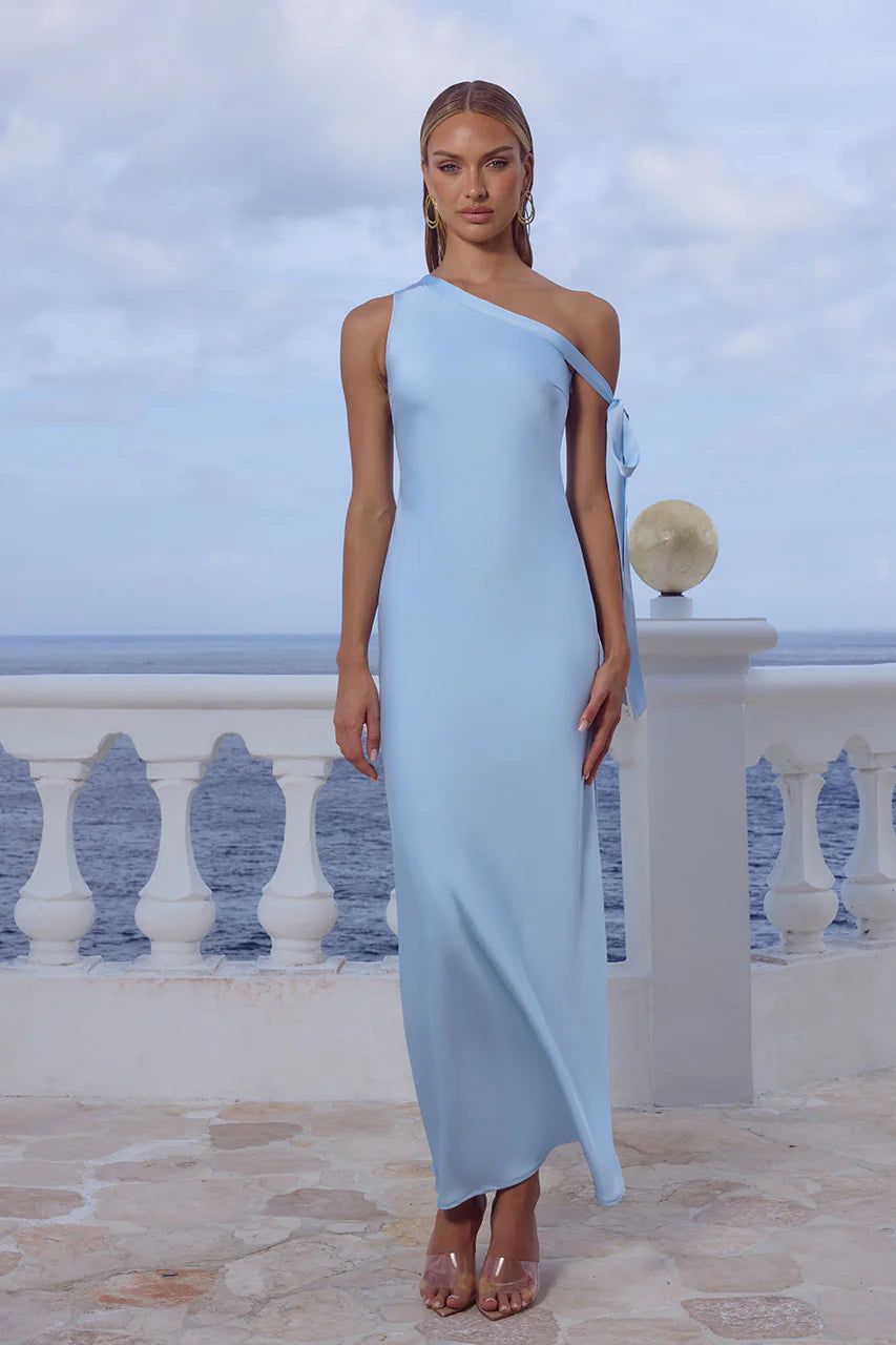 Runaway The Label Viola Satin Single Shoulder Maxi