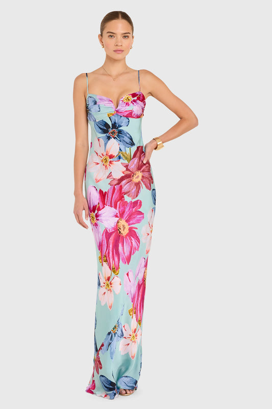 Amanda Uprichard Ira Floral Maxi Dress