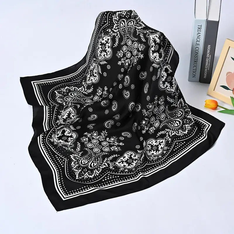 Western Bandana Silk Scarf - Variety of Colors