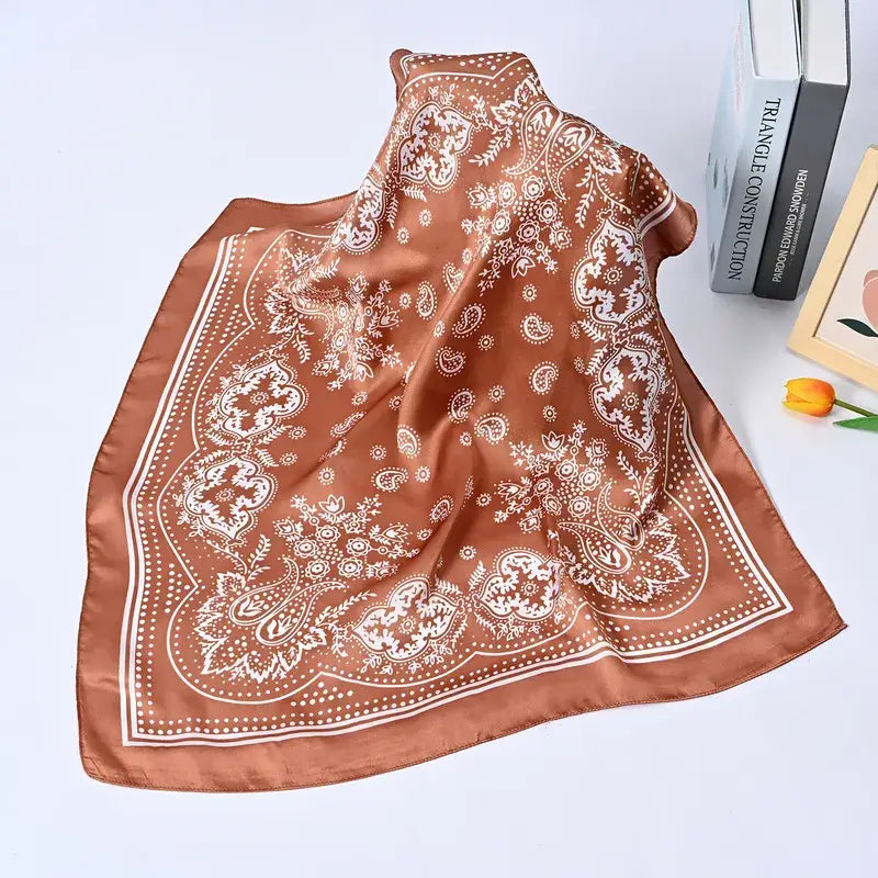 Western Bandana Silk Scarf - Variety of Colors