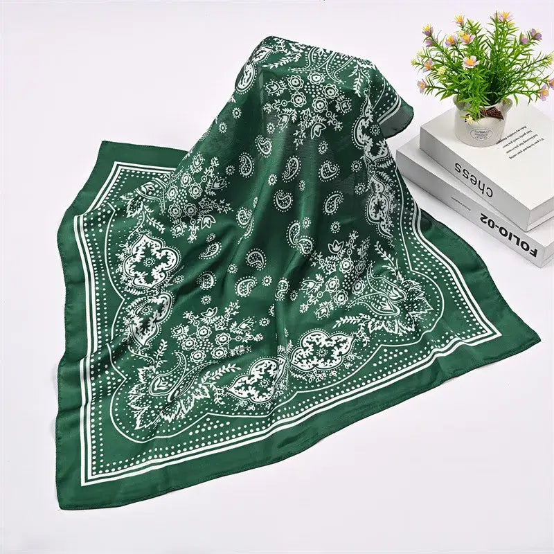 Western Bandana Silk Scarf - Variety of Colors