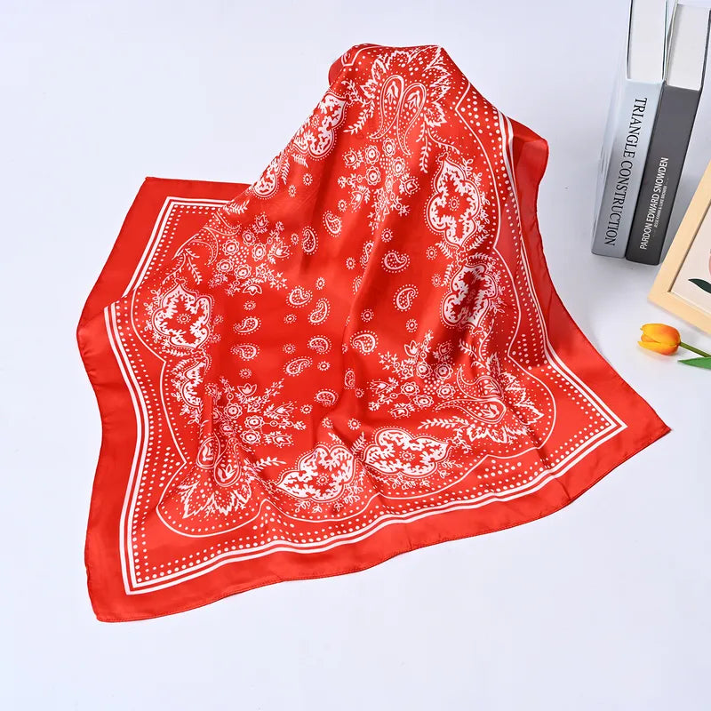 Western Bandana Silk Scarf - Variety of Colors
