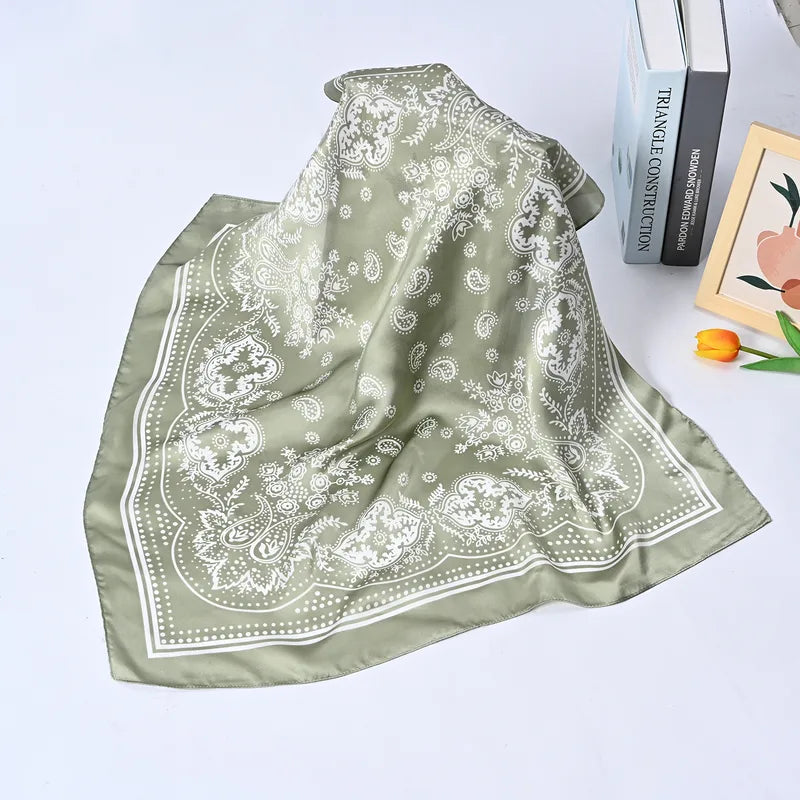 Western Bandana Silk Scarf - Variety of Colors
