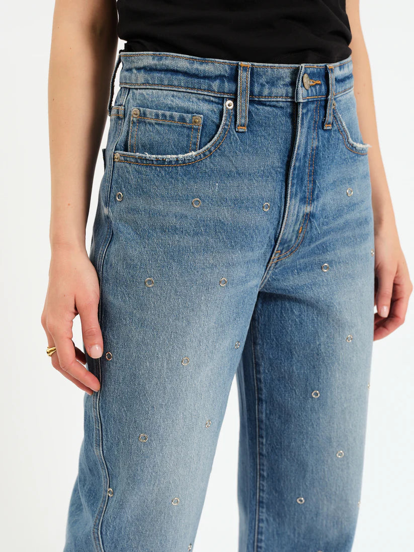 Daze Denim Westward Circle Stud Barrel Pant