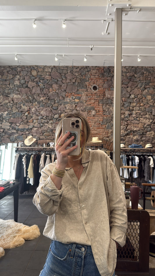 ZSupply Alfie Button Down Linen Shirt
