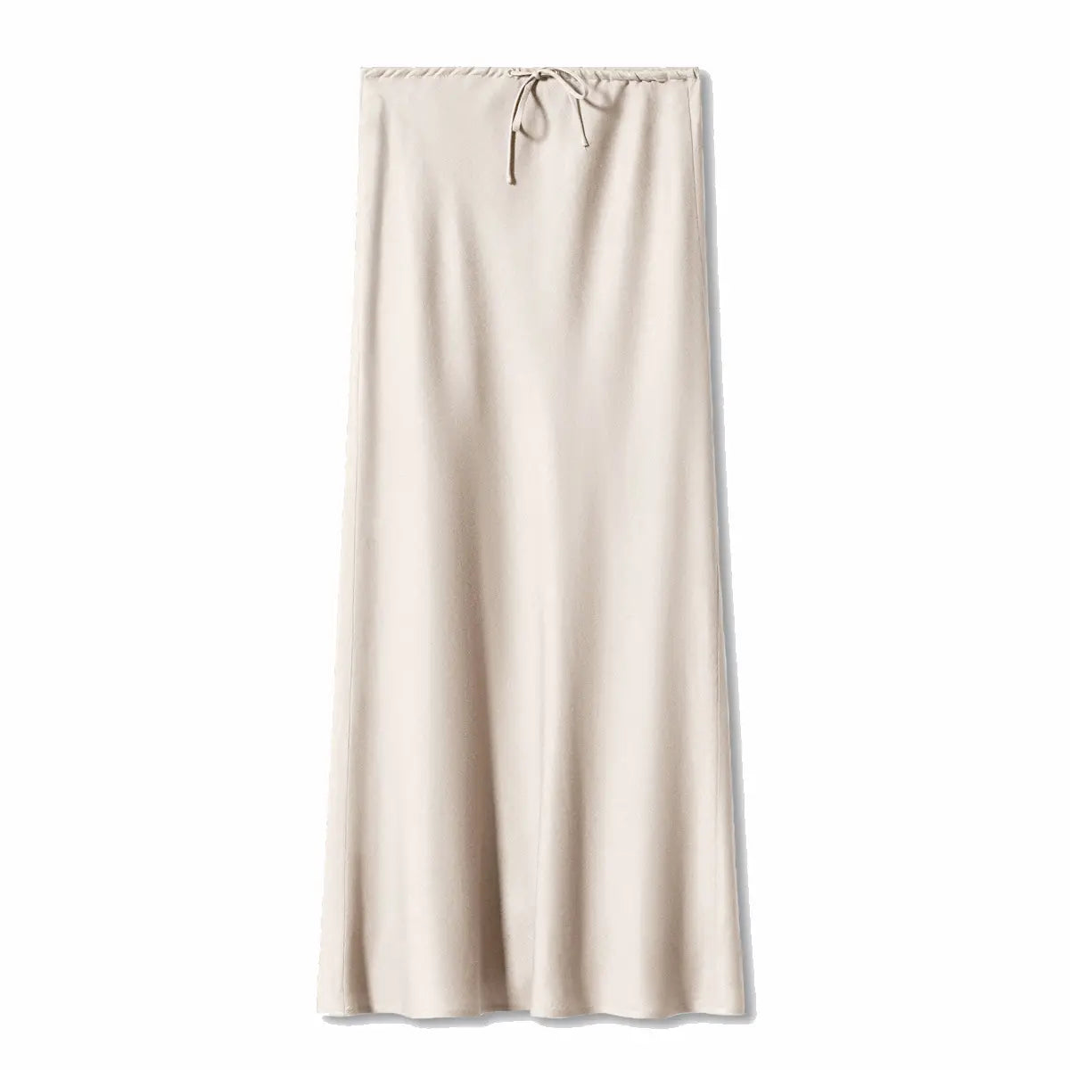 Rosa Drawstring Satin Maxi Skirt