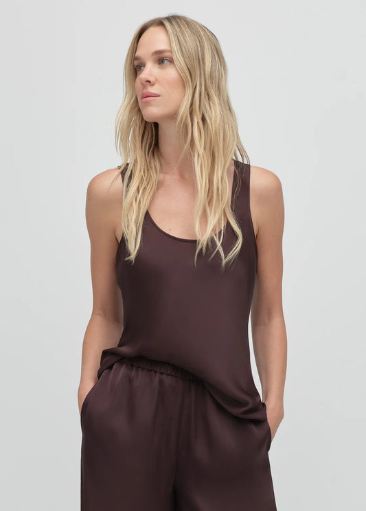 Favorite Daughter Clean Cut Silk Tank