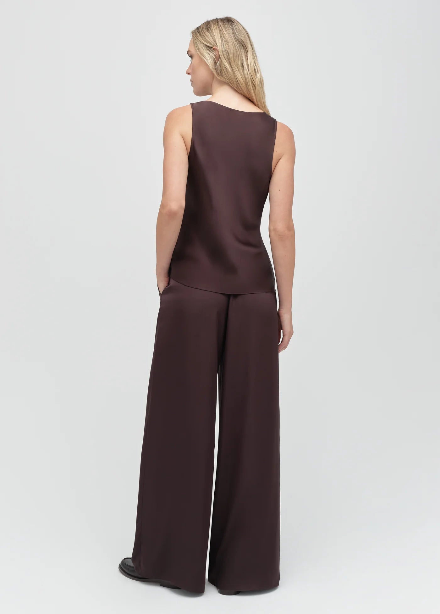 Favorite Daughter Clean Cut Silk Tank
