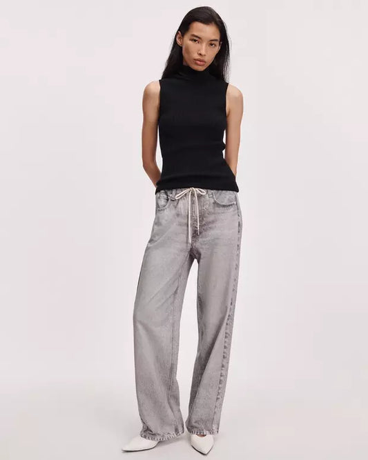 Rag & Bone Miramar Terry Drawstring Wide Leg Pant