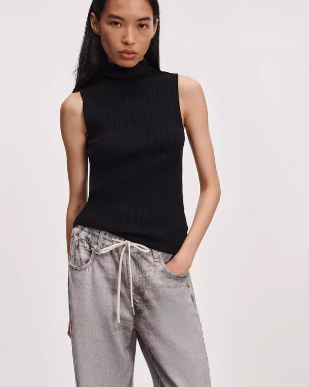 Rag & Bone Miramar Terry Drawstring Wide Leg Pant