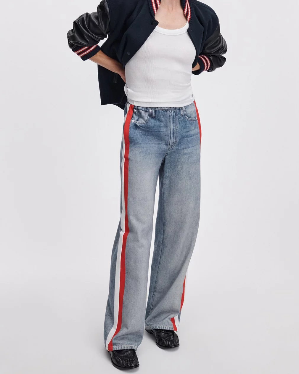 Rag & Bone Miramar Terry Stripe Track Pant