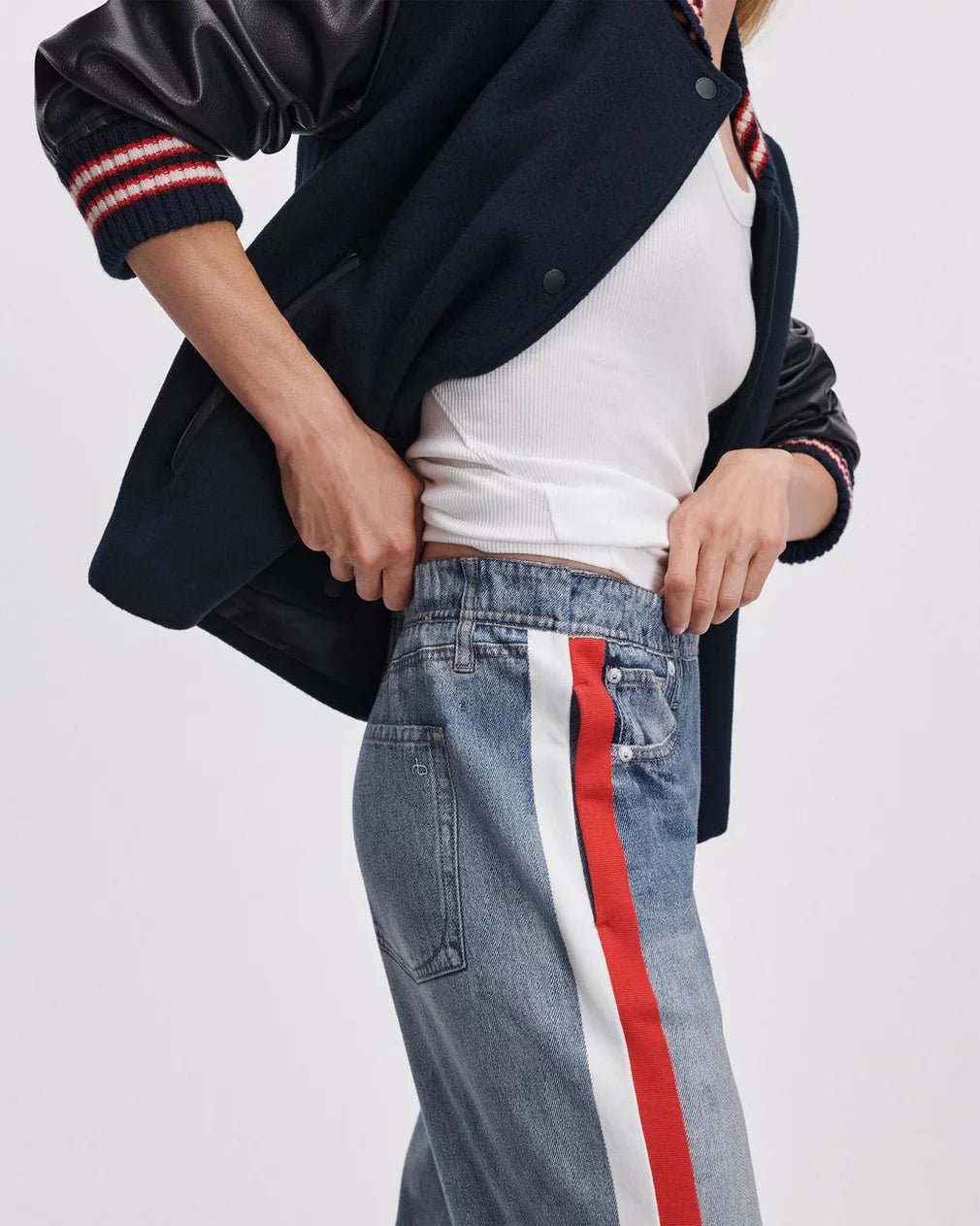 Rag & Bone Miramar Terry Stripe Track Pant