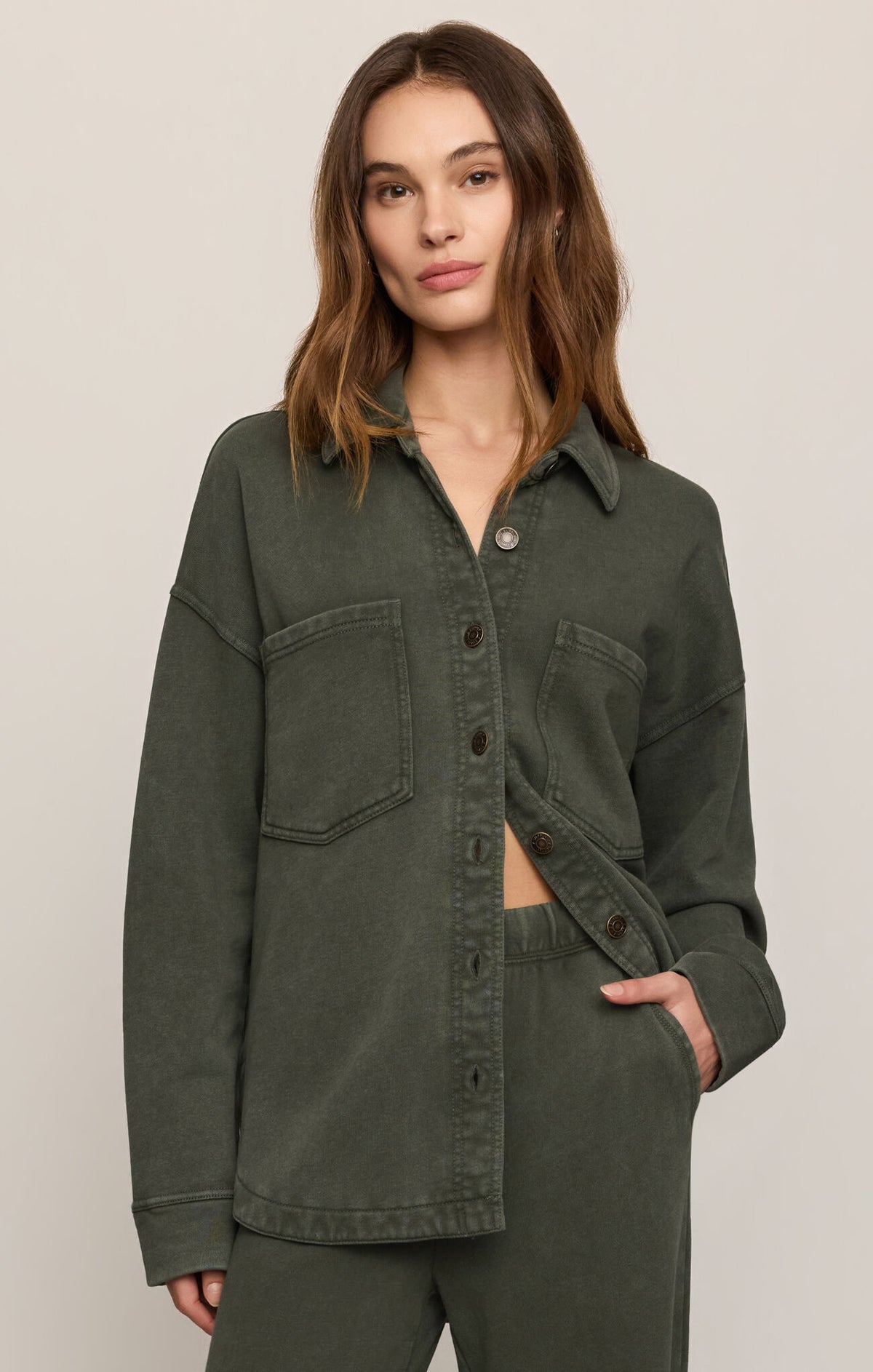 ZSupply All Day Knit Jacket Classic Olive